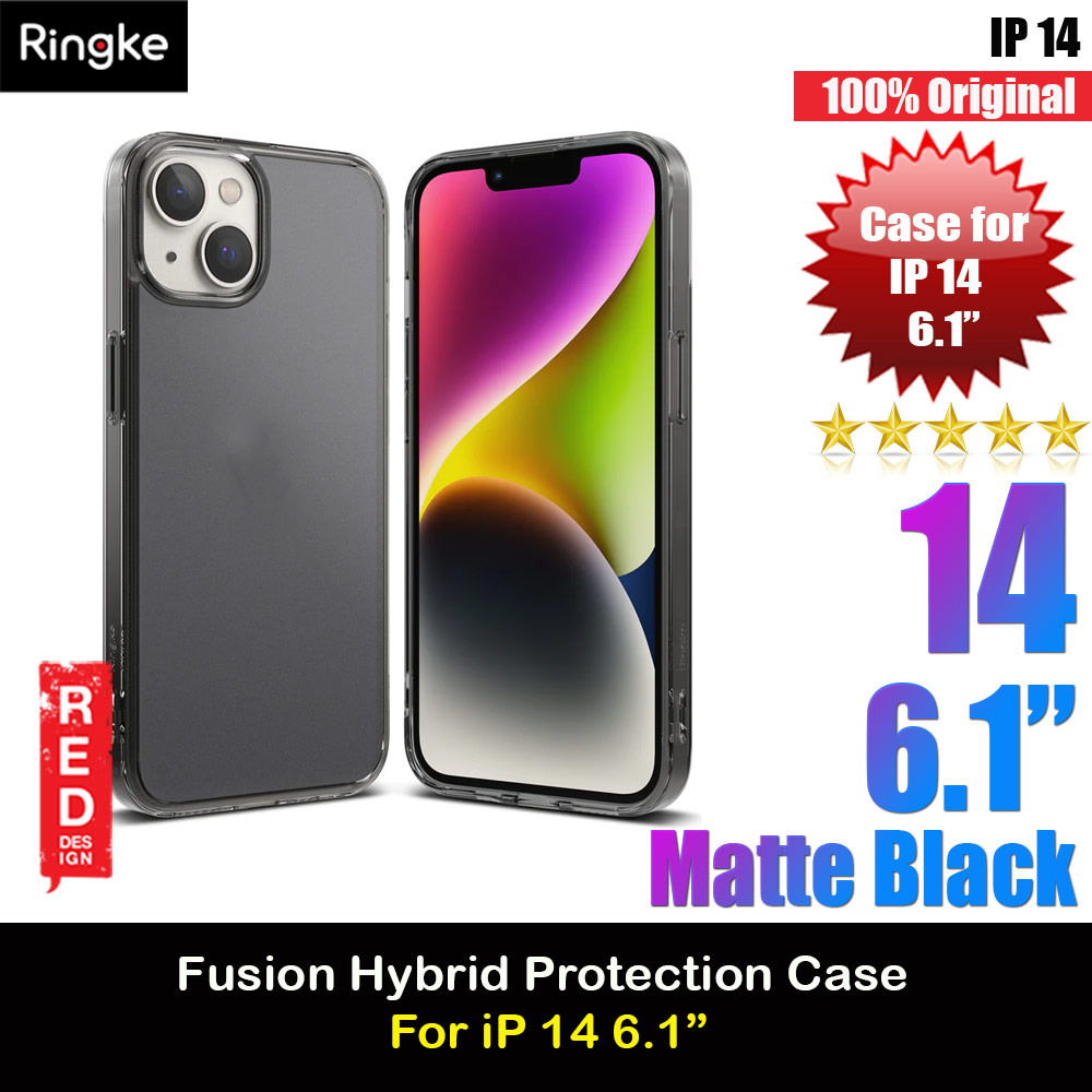 Picture of Ringke Fusion Matte Protection Case for Apple iPhone 14 6.1 (Smoke Black) Apple iPhone 14 6.1- Apple iPhone 14 6.1 Cases, Apple iPhone 14 6.1 Covers, iPad Cases and a wide selection of Apple iPhone 14 6.1 Accessories in Malaysia, Sabah, Sarawak and Singapore 