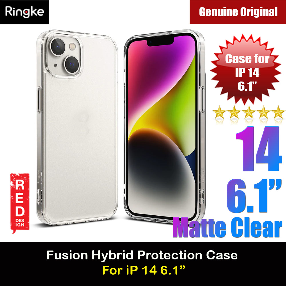 Picture of Ringke Fusion Matte Protection Case for Apple iPhone 14 6.1 (Matte Clear) Apple iPhone 14 6.1- Apple iPhone 14 6.1 Cases, Apple iPhone 14 6.1 Covers, iPad Cases and a wide selection of Apple iPhone 14 6.1 Accessories in Malaysia, Sabah, Sarawak and Singapore 