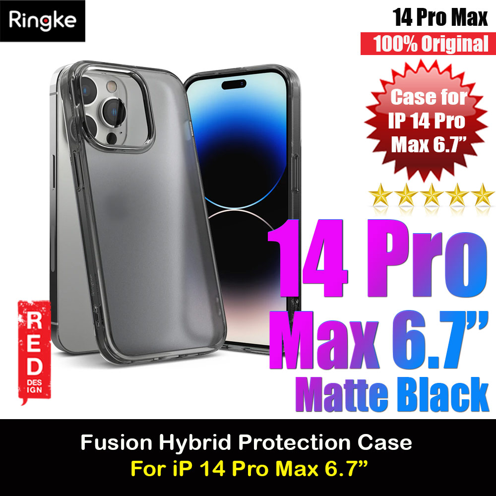 Picture of Ringke Fusion Matte Protection Case for Apple iPhone 14 Pro Max 6.7 (Smoke Black) Apple iPhone 14 Pro Max 6.7- Apple iPhone 14 Pro Max 6.7 Cases, Apple iPhone 14 Pro Max 6.7 Covers, iPad Cases and a wide selection of Apple iPhone 14 Pro Max 6.7 Accessories in Malaysia, Sabah, Sarawak and Singapore 