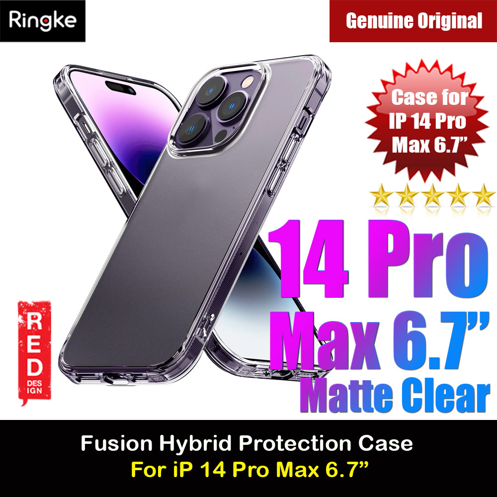 Picture of Ringke Fusion Matte Protection Case for Apple iPhone 14 Pro Max 6.7 (Matte Clear) Apple iPhone 14 Pro Max 6.7- Apple iPhone 14 Pro Max 6.7 Cases, Apple iPhone 14 Pro Max 6.7 Covers, iPad Cases and a wide selection of Apple iPhone 14 Pro Max 6.7 Accessories in Malaysia, Sabah, Sarawak and Singapore 