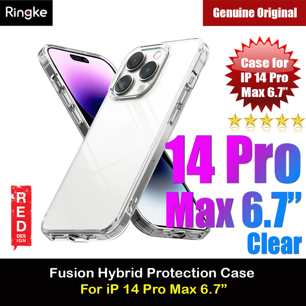 Picture of Ringke Fusion Protection Case for Apple iPhone 14 Pro Max 6.7 (Clear) Apple iPhone 14 Pro Max 6.7- Apple iPhone 14 Pro Max 6.7 Cases, Apple iPhone 14 Pro Max 6.7 Covers, iPad Cases and a wide selection of Apple iPhone 14 Pro Max 6.7 Accessories in Malaysia, Sabah, Sarawak and Singapore 