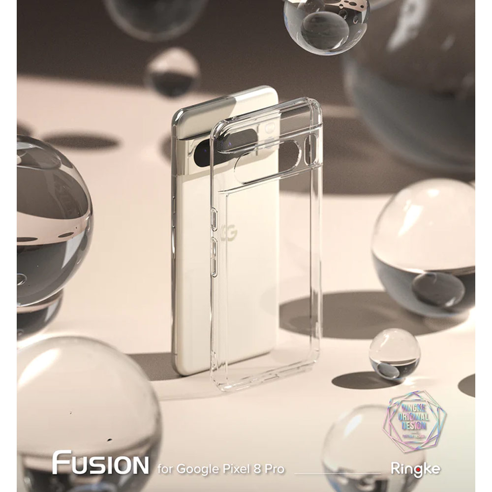 Picture of Google Pixel 8	 Pro Case | Ringke Fusion Protection Case for Google Pixel 8 Pro (Clear)