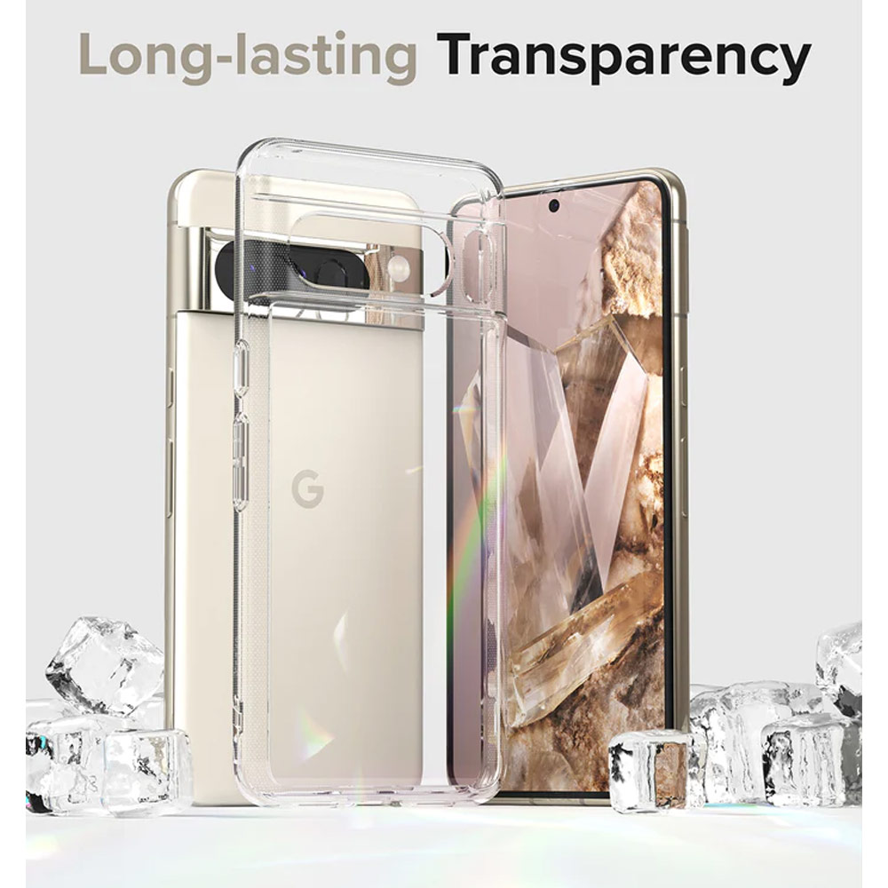 Picture of Google Pixel 8	 Pro Case | Ringke Fusion Protection Case for Google Pixel 8 Pro (Clear)