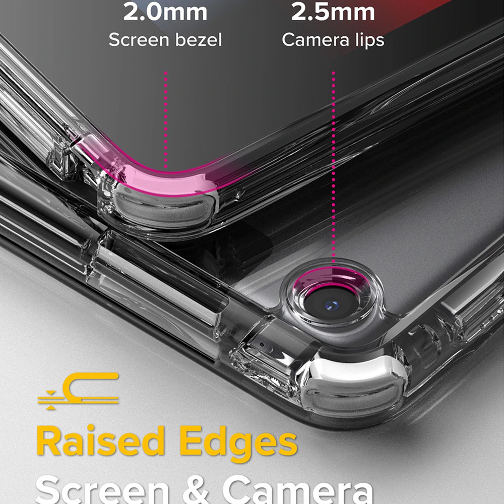 Picture of Apple iPad 10.2 9th gen 2021 Case | Ringke Fusion Plus Back Case Protection Case for Apple iPad 10.2 9th Gen 2021 (White Black)