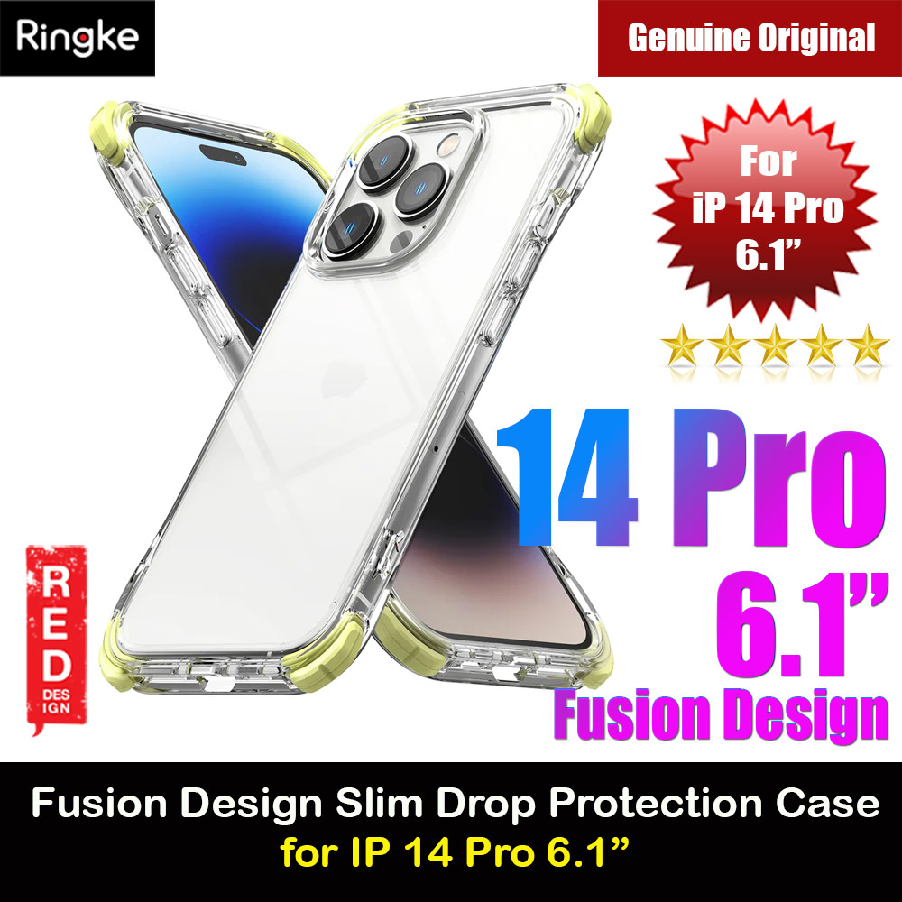 Picture of Ringke Fusion Plus Corner Bumper Absorbs Shock Drop Protection Case for iPhone 14 Pro 6.1 (Clear Lime Glow) Apple iPhone 14 Pro 6.1- Apple iPhone 14 Pro 6.1 Cases, Apple iPhone 14 Pro 6.1 Covers, iPad Cases and a wide selection of Apple iPhone 14 Pro 6.1 Accessories in Malaysia, Sabah, Sarawak and Singapore 