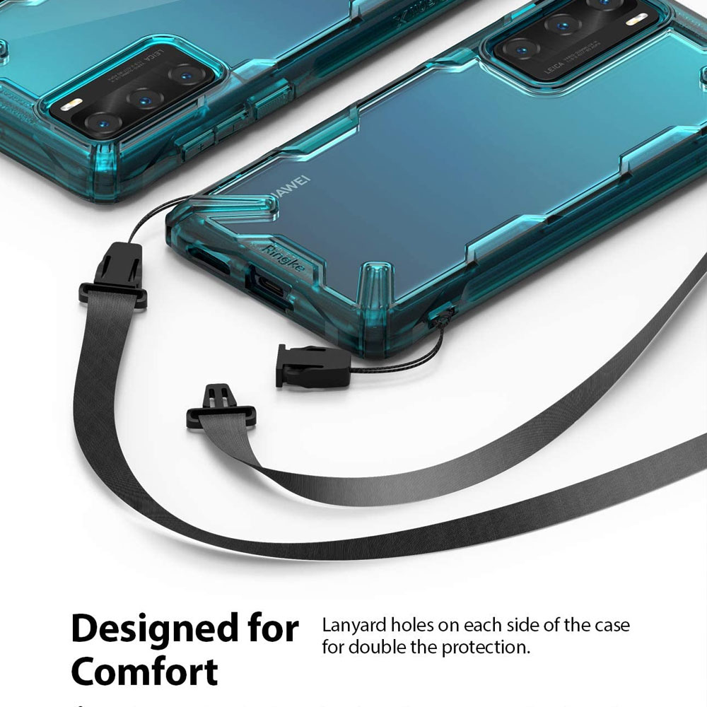 Picture of Huawei P40 Case | Ringke Fusion X Extreme Tough Protection Case for Huawei P40 (Turquoise Green)