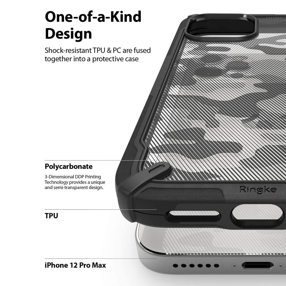 Picture of Apple iPhone 12 mini 5.4 Case | Ringke Fusion-X Protection Case for Apple iPhone 12 Mini 5.4 (Black)