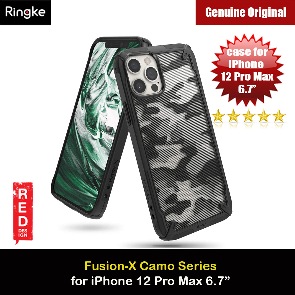 Picture of Ringke Fusion-X Protection Case for Apple iPhone 12 Pro Max 6.7 (Camo Black) Apple iPhone 12 Pro Max 6.7- Apple iPhone 12 Pro Max 6.7 Cases, Apple iPhone 12 Pro Max 6.7 Covers, iPad Cases and a wide selection of Apple iPhone 12 Pro Max 6.7 Accessories in Malaysia, Sabah, Sarawak and Singapore 