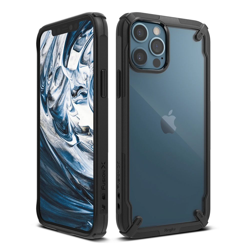 Picture of Apple iPhone 12 Pro Max 6.7 Case | Ringke Fusion-X Protection Case for Apple iPhone 12 Pro Max 6.7 (Black)