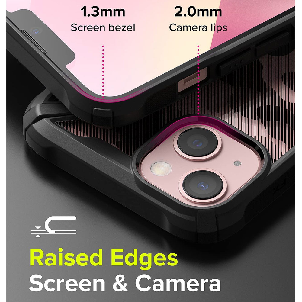Picture of Apple iPhone 13 6.1 Case | Ringke Fusion X Protection Case for Apple iPhone 13 6.1 (Camo Black)