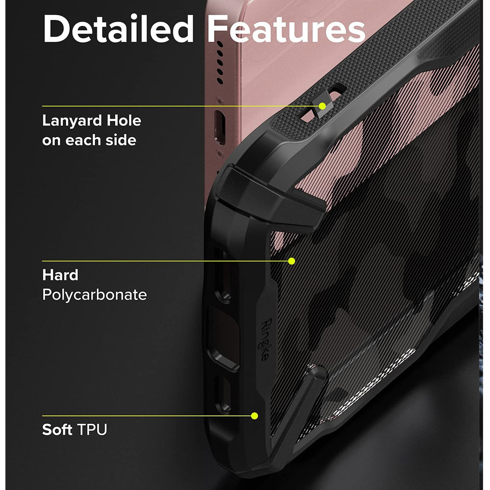 Picture of Apple iPhone 13 6.1 Case | Ringke Fusion X Protection Case for Apple iPhone 13 6.1 (Camo Black)