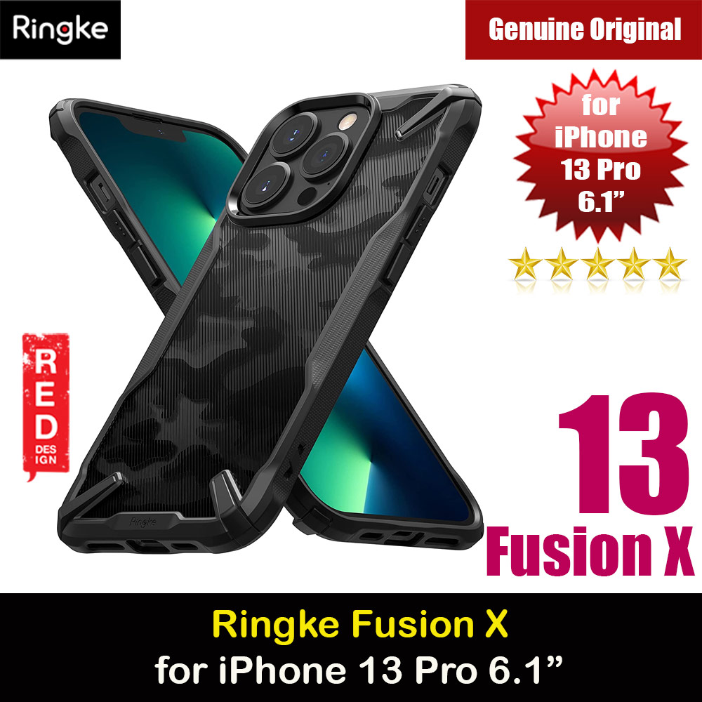 Picture of Ringke Fusion X Protection Case for Apple iPhone 13 Pro 6.1 (Camo Black) Apple iPhone 13 Pro 6.1- Apple iPhone 13 Pro 6.1 Cases, Apple iPhone 13 Pro 6.1 Covers, iPad Cases and a wide selection of Apple iPhone 13 Pro 6.1 Accessories in Malaysia, Sabah, Sarawak and Singapore 