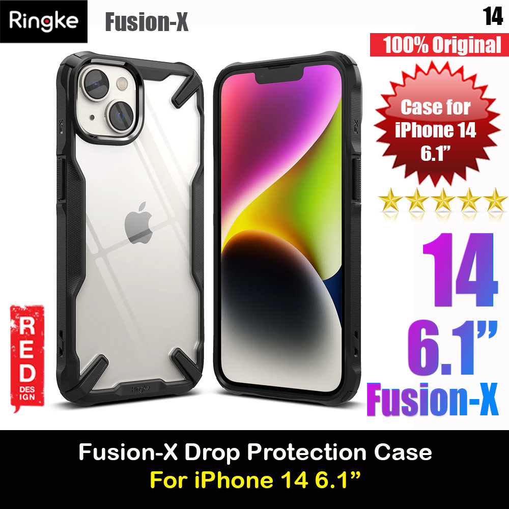 Picture of Ringke Fusion X Hybrid PC and TPU Frame Drop Protection Case for Apple iPhone 14 6.1 (Black) Apple iPhone 14 6.1- Apple iPhone 14 6.1 Cases, Apple iPhone 14 6.1 Covers, iPad Cases and a wide selection of Apple iPhone 14 6.1 Accessories in Malaysia, Sabah, Sarawak and Singapore 