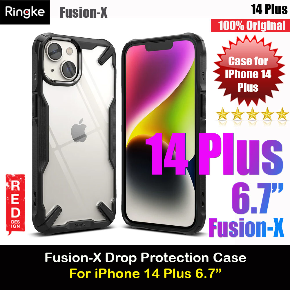 Picture of Ringke Fusion X Hybrid PC and TPU Frame Drop Protection Case for Apple iPhone 14 Plus 6.7 (Black) Apple iPhone 14 Plus 6.7- Apple iPhone 14 Plus 6.7 Cases, Apple iPhone 14 Plus 6.7 Covers, iPad Cases and a wide selection of Apple iPhone 14 Plus 6.7 Accessories in Malaysia, Sabah, Sarawak and Singapore 