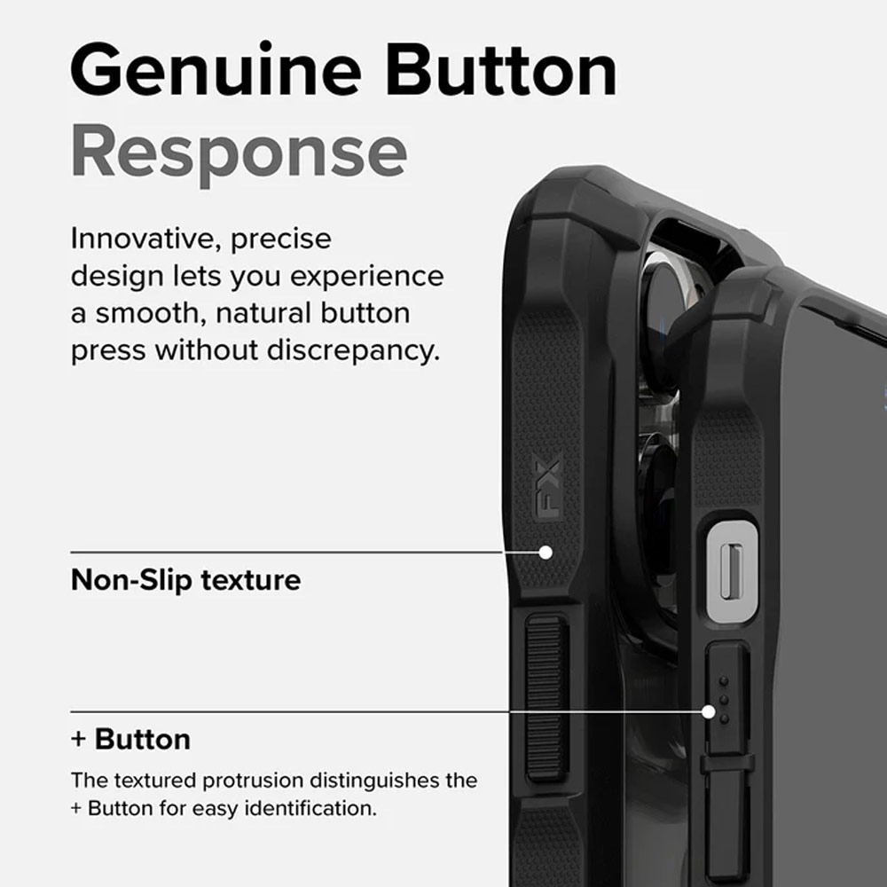 Picture of Apple iPhone 14 Pro 6.1 Case | Ringke Fusion X Hybrid PC and TPU Frame Drop Protection Case for Apple iPhone 14 Pro 6.1 (Black)