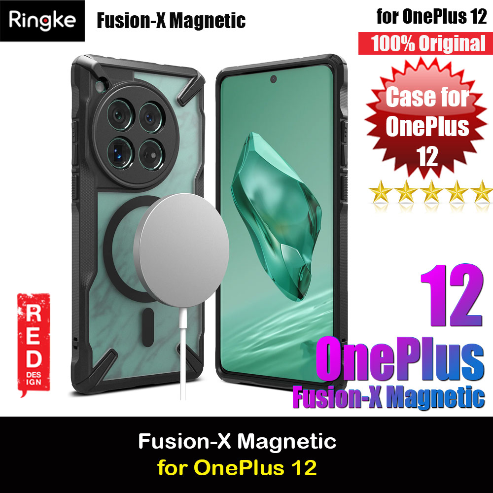 Picture of Ringke Fusion X Magnetic Anti Yellow Back Plate Drop Protection Case for OnePlus 12 (Matte Black) OnePlus 12- OnePlus 12 Cases, OnePlus 12 Covers, iPad Cases and a wide selection of OnePlus 12 Accessories in Malaysia, Sabah, Sarawak and Singapore 