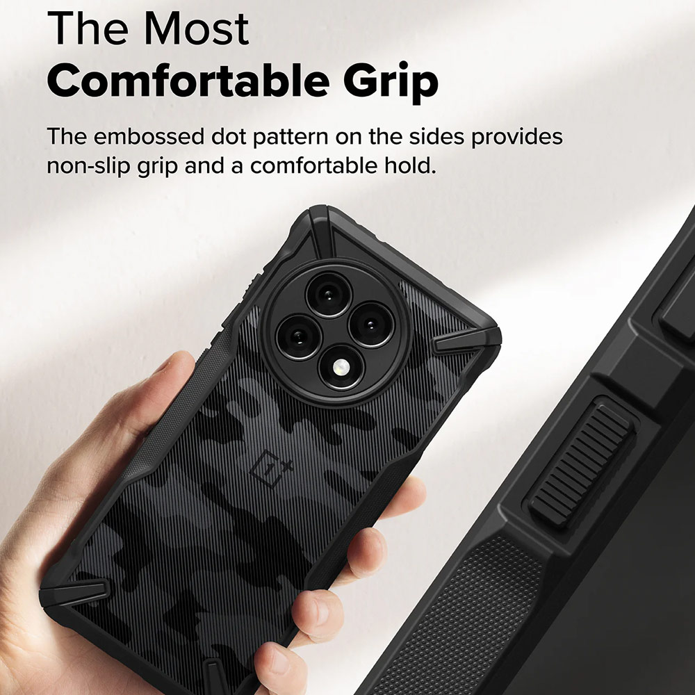 Picture of OnePlus 13R Case | Ringke Fusion X One Plus 13R Drop Protection Case for OnePlus 13R (Camo Black)