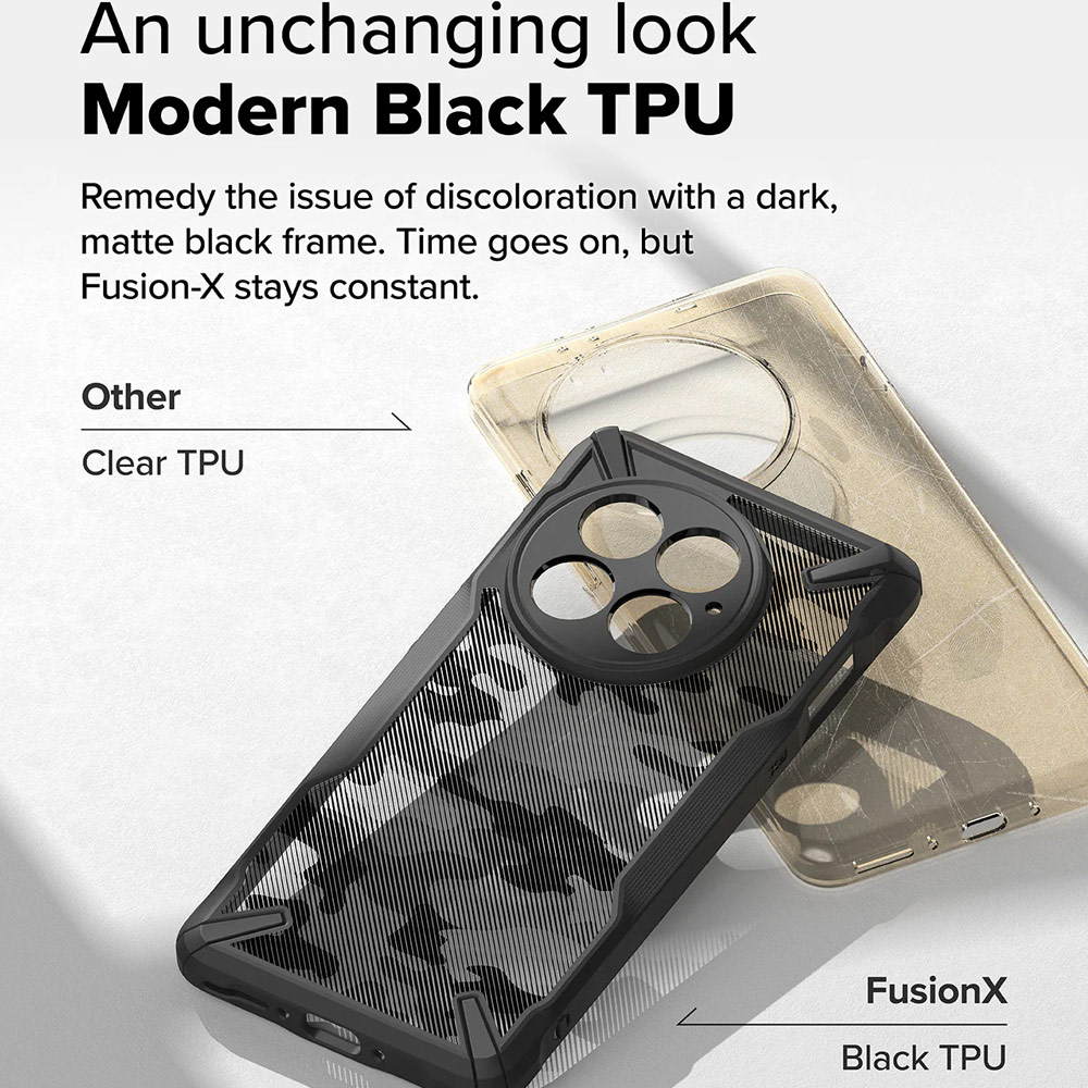 Picture of OnePlus 13 Case | Ringke Fusion X Drop Protection Case for OnePlus 13 (Camo Black)