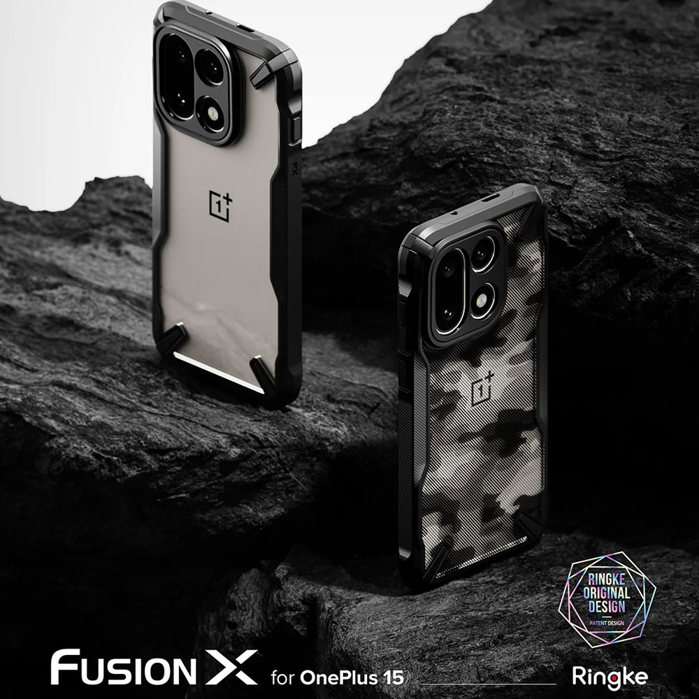 Picture of OnePlus 15 Case | Ringke Fusion X OnePlus 15 Drop Protection Case for OnePlus 15  (Camo Black)