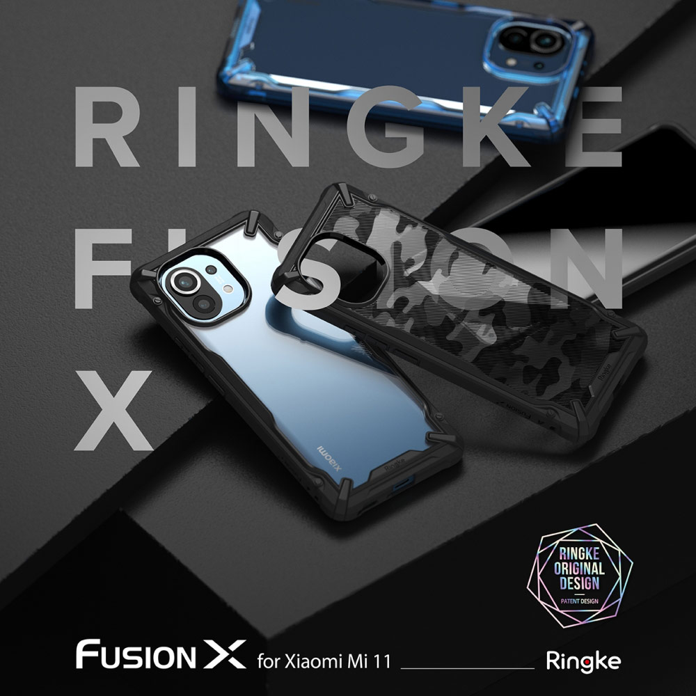 Picture of XiaoMi Mi 11T Case | Ringke Fusion X Drop Protection Case for Xiaomi Mi 11T 11T Pro (Camo Black)