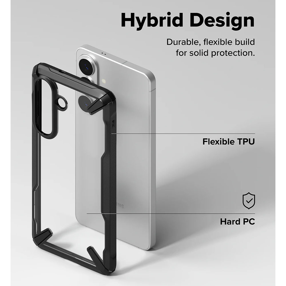 Picture of Samsung Galaxy S26 Plus Case | Ringke Fusion X Rugged Heavy Duty Protection Case for Samsung Galaxy S26 Plus (Black)