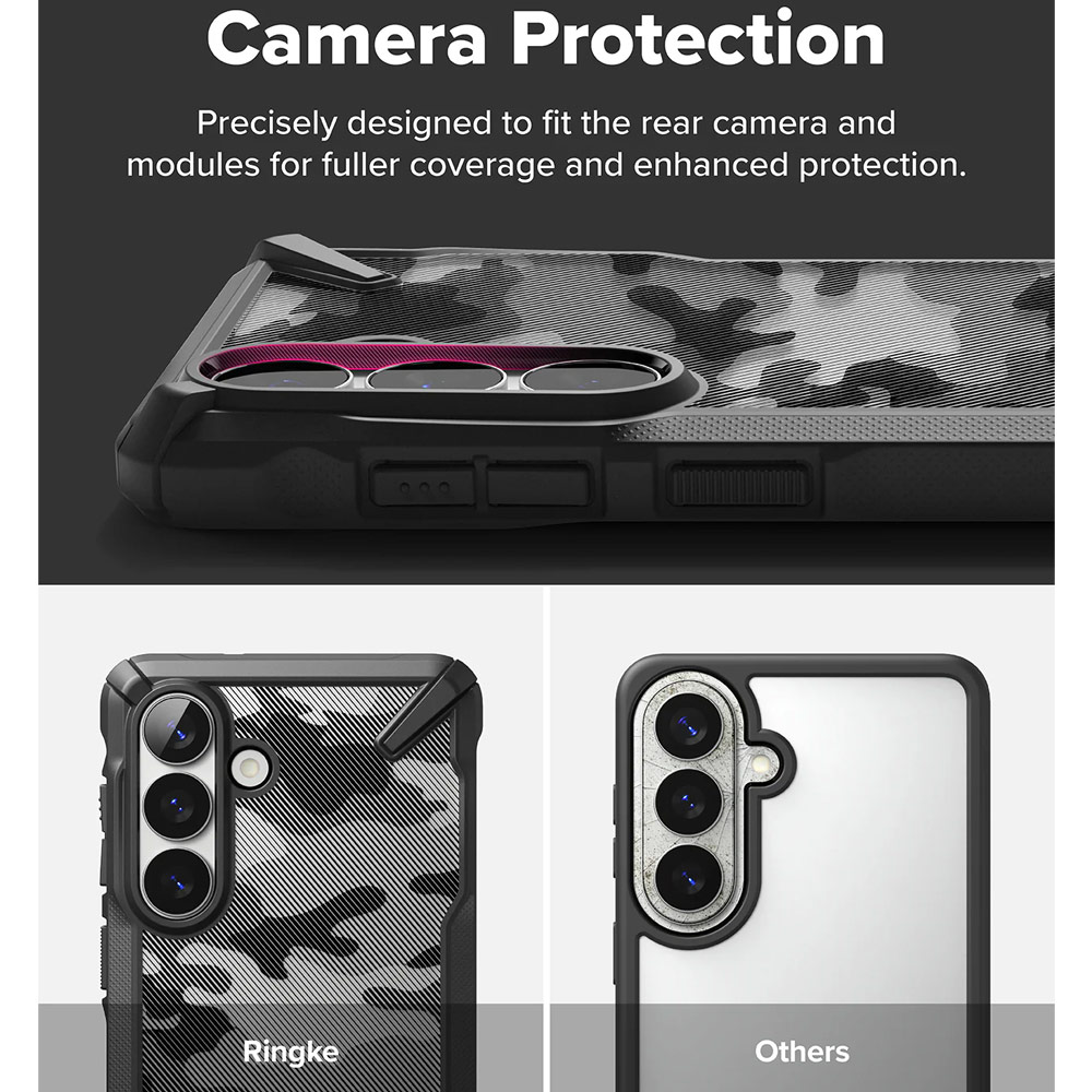 Picture of Samsung Galaxy S26 Plus Case | Ringke Fusion X Rugged Heavy Duty Protection Case for Samsung Galaxy S26 Plus (Camo Black)