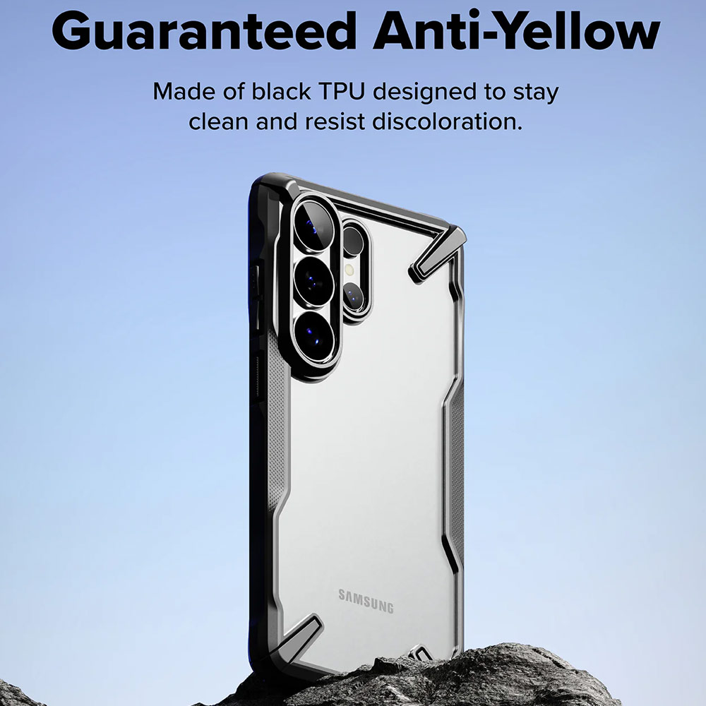 Picture of Samsung Galaxy S26 Ultra Case | Ringke Fusion X Rugged Heavy Duty Protection Case for Samsung Galaxy S26 Ultra (Black)