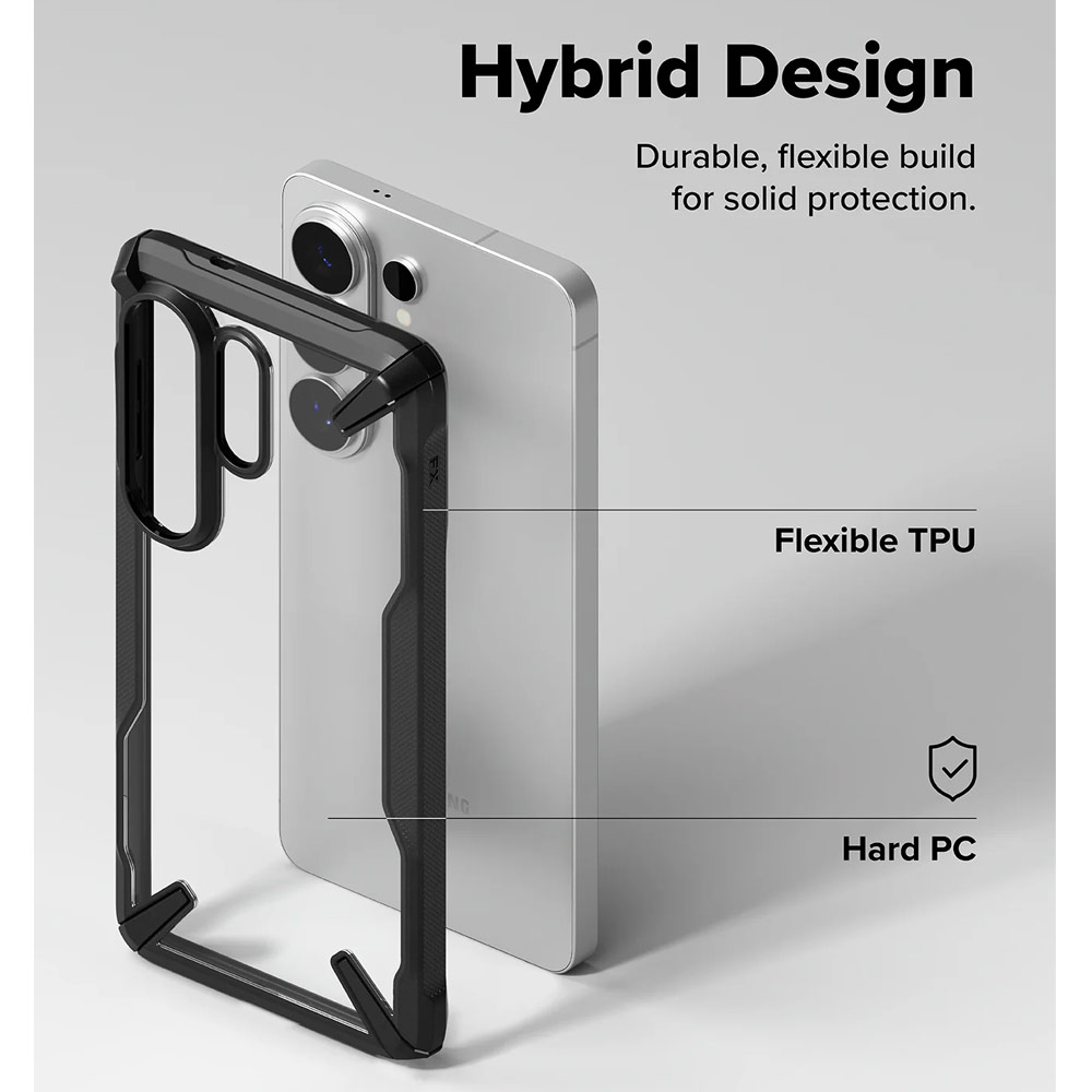 Picture of Samsung Galaxy S26 Ultra Case | Ringke Fusion X Rugged Heavy Duty Protection Case for Samsung Galaxy S26 Ultra (Black)