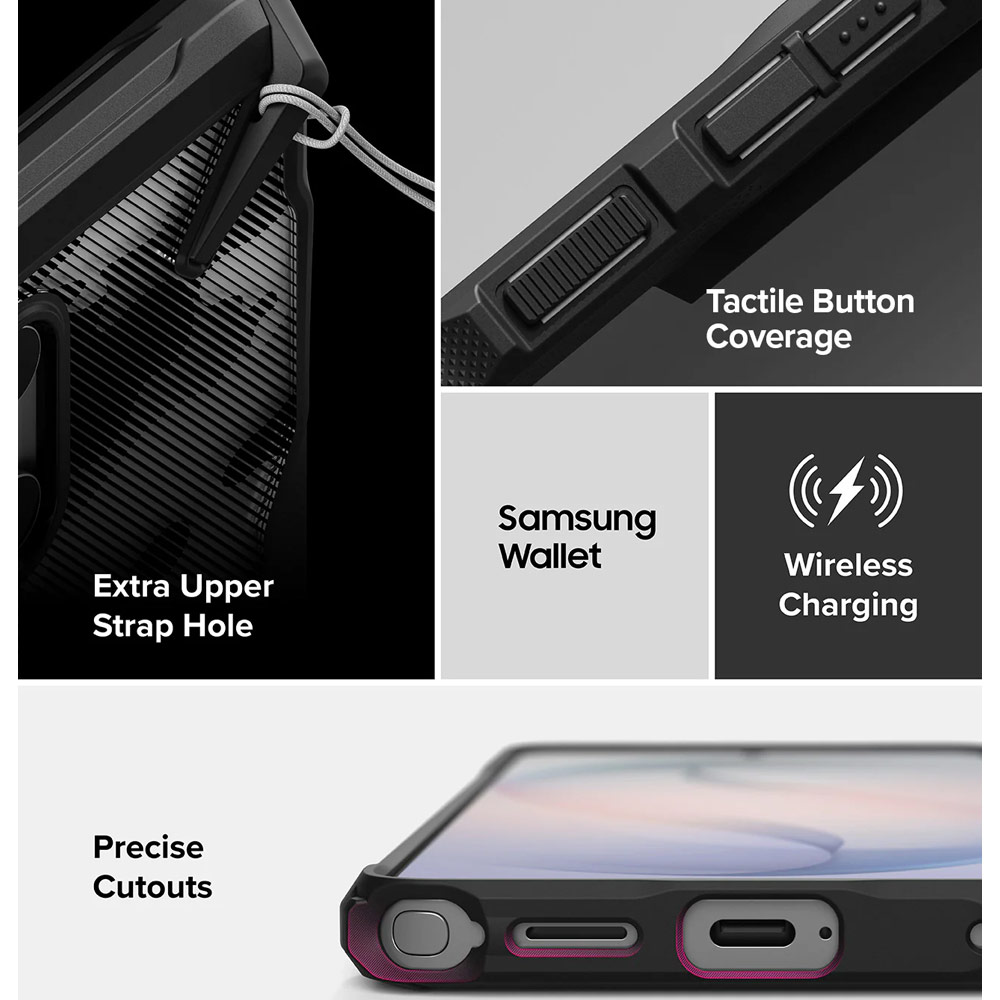 Picture of Samsung Galaxy S26 Ultra Case | Ringke Fusion X Rugged Heavy Duty Protection Case for Samsung Galaxy S26 Ultra (Camo Black)