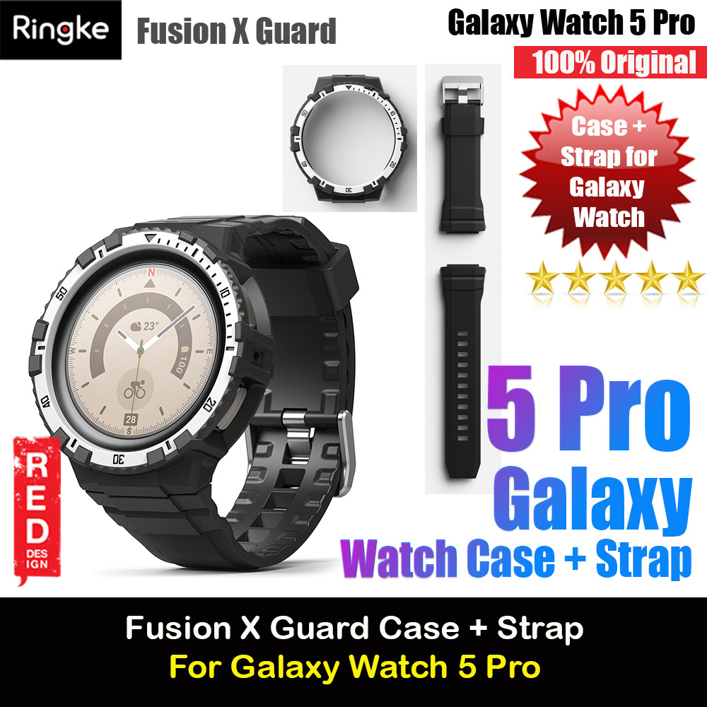 Picture of Ringke Fusion X Guard Protection Case Strap Band for Samsung Galaxy Watch 5 Pro Series 45mm (White Black Index) Samsung Galaxy Watch 5 Pro 45mm- Samsung Galaxy Watch 5 Pro 45mm Cases, Samsung Galaxy Watch 5 Pro 45mm Covers, iPad Cases and a wide selection of Samsung Galaxy Watch 5 Pro 45mm Accessories in Malaysia, Sabah, Sarawak and Singapore 