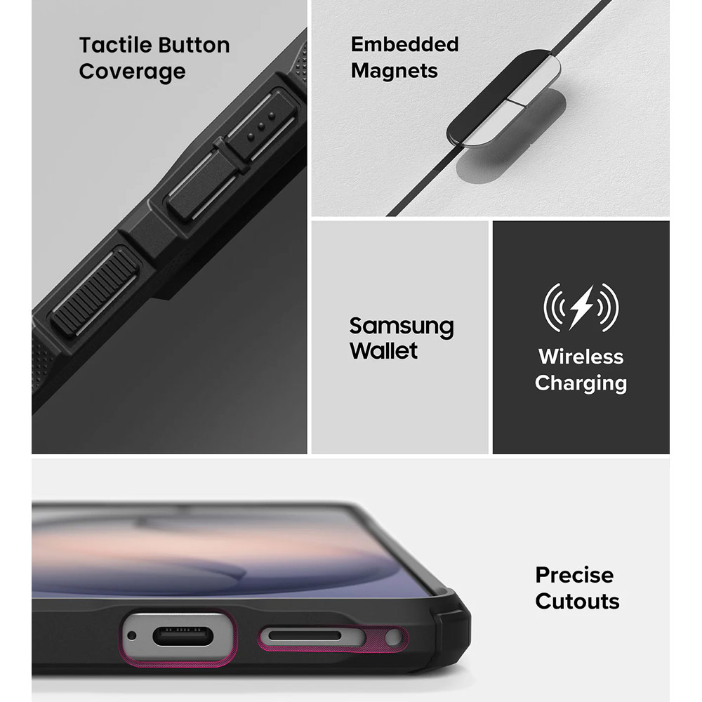 Picture of Samsung Galaxy S26 Plus Case | Ringke Fusion X Magnetic Rugged Heavy Duty Protection Case for Samsung Galaxy S26 Plus (Black)