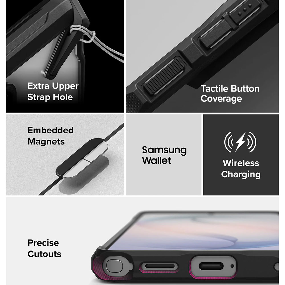 Picture of Samsung Galaxy S26 Ultra Case | Ringke Fusion X Magnetic Rugged Heavy Duty Protection Case for Samsung Galaxy S26 Ultra (Black)