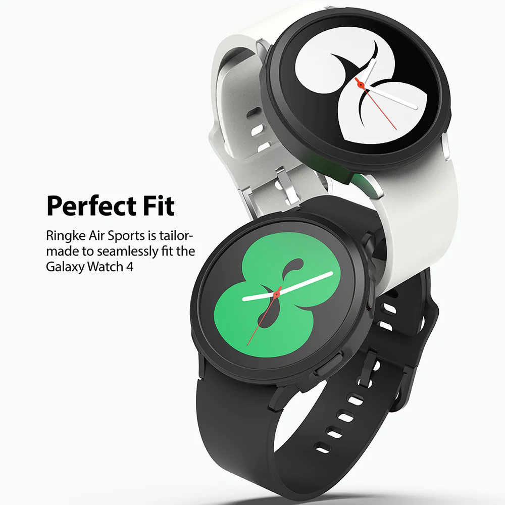 Picture of Samsung Galaxy Watch 4 44mm Case | Ringke Air Sports Soft Bumper Case for Galaxy Watch 4 44mm Case (Black)