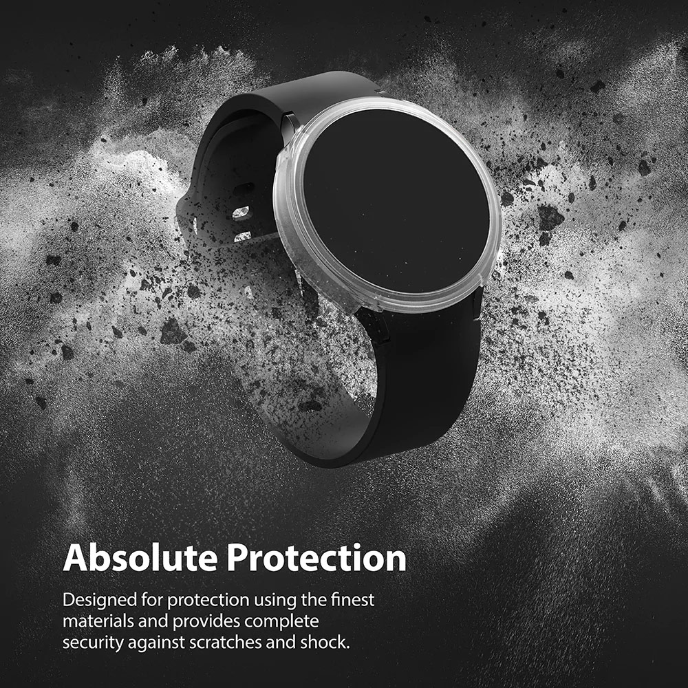 Picture of Samsung Galaxy Watch 4 44mm Case | Ringke Air Sports Soft Bumper Case for Galaxy Watch 4 44mm Case (Black)