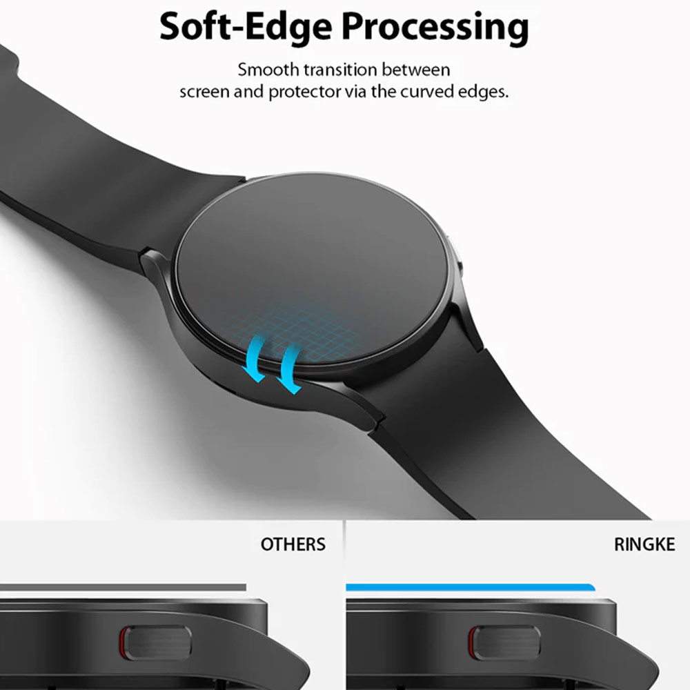 Picture of Samsung Galaxy Watch 5 40mm Screen Protector | Ringke Tempered Glass Screen Protector for Galaxy Watch 4 5 40mm (4pcs)