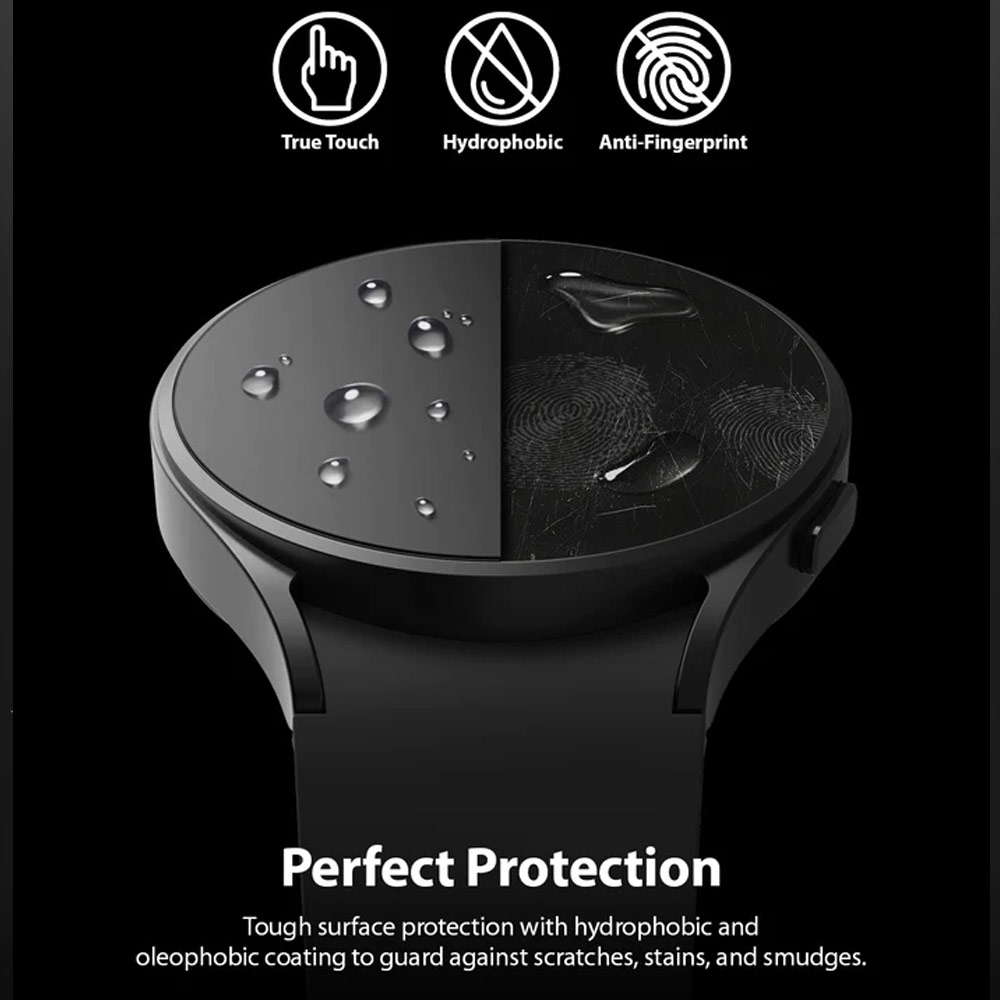 Picture of Samsung Galaxy Watch 5 40mm Screen Protector | Ringke Tempered Glass Screen Protector for Galaxy Watch 4 5 40mm (4pcs)