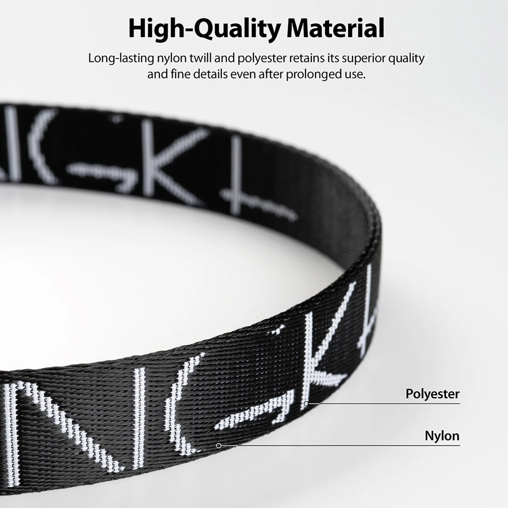 Picture of Ringke Hand Strap Smartphone Case Strap Camera Strap Key Ring Strap Airpods Pro Strap (Lettering Black)