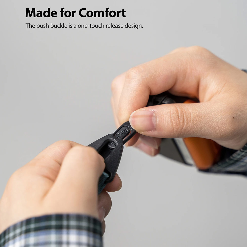 Picture of Ringke Hand Strap Smartphone Case Strap Camera Strap Key Ring Strap Airpods Pro Strap (Lettering Black)