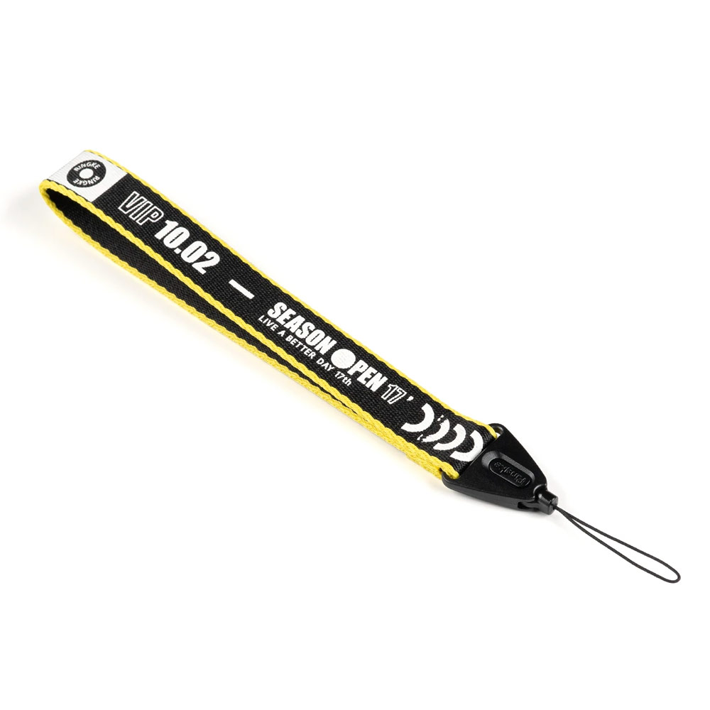 Picture of Ringke Hand Strap Smartphone Case Strap Camera Strap Key Ring Strap Airpods Pro Strap (Lettering Ticket Band Black)