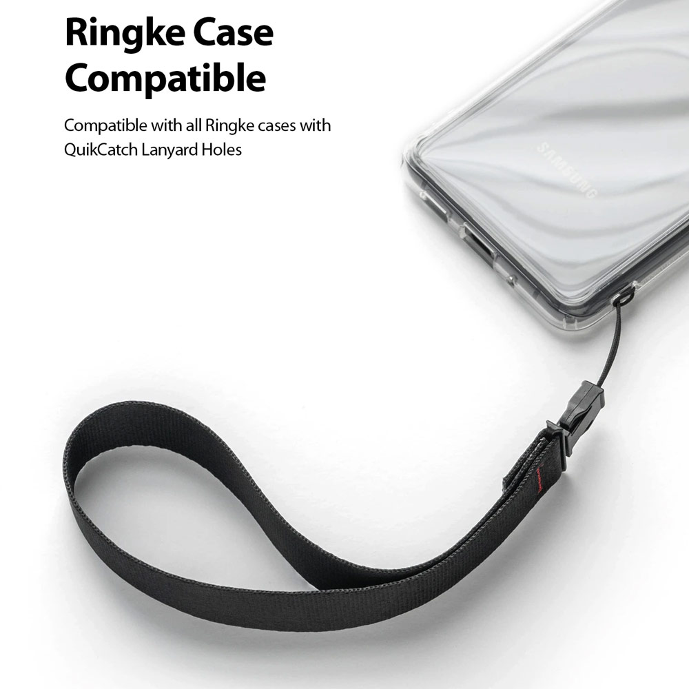 Picture of Ringke Hand Strap Smartphone Case Strap Camera Strap Key Ring Strap Airpods Pro Strap (Black)
