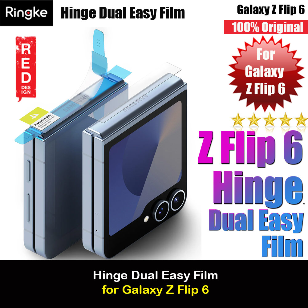 Picture of Ringke Hinge Dual Easy Film  for Samsung Galaxy Z Flip 6 (2pcs Pack) Samsung Galaxy Z Flip 6- Samsung Galaxy Z Flip 6 Cases, Samsung Galaxy Z Flip 6 Covers, iPad Cases and a wide selection of Samsung Galaxy Z Flip 6 Accessories in Malaysia, Sabah, Sarawak and Singapore 