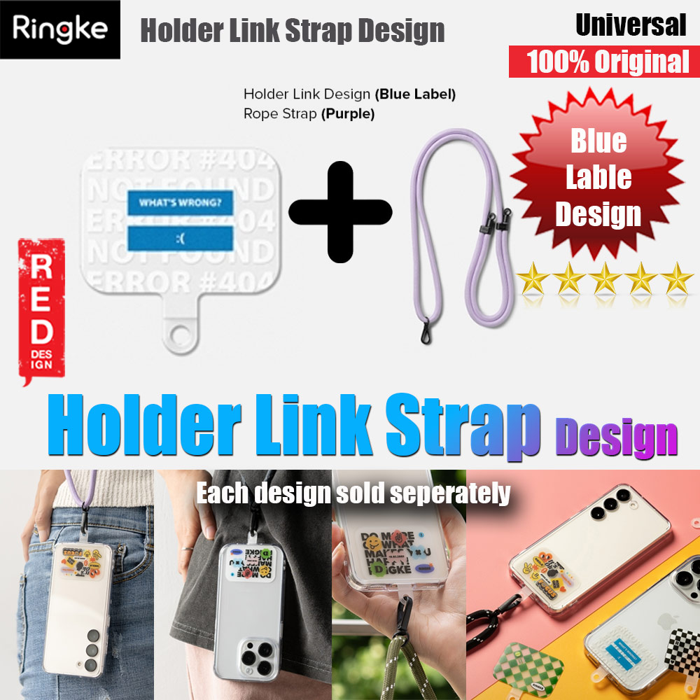 Picture of Ringke Shoulder Strap Design Holder Link Rope for Phone case (Blue Label Design Purple  Rope) Red Design- Red Design Cases, Red Design Covers, iPad Cases and a wide selection of Red Design Accessories in Malaysia, Sabah, Sarawak and Singapore 