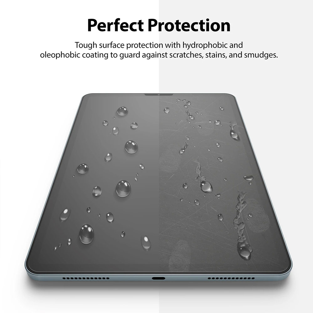 Picture of Apple iPad Air 10.9 2020 Screen Protector | Ringke Invisible Defender Glass Tempered Glass Screen Protector for Apple iPad Pro 11 2021 iPad Air 10.9 2020 (Clear)