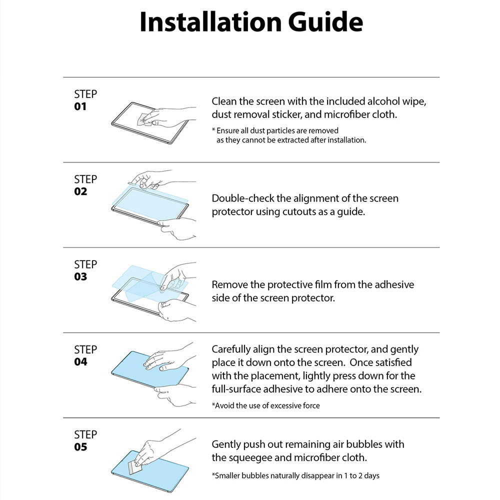 Picture of Apple iPad Air 10.9 2020 Screen Protector | Ringke Invisible Defender Glass Tempered Glass Screen Protector for Apple iPad Pro 11 2021 iPad Air 10.9 2020 (Clear)