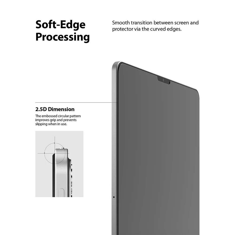 Picture of Apple iPad Pro 12.9 2018 Screen Protector | Ringke Invisible Defender Glass Tempered Glass Screen Protector for Apple iPad Pro 12.9 5th Gen 2021 4th Gen 2020 3rd Gen 2018 (Clear)