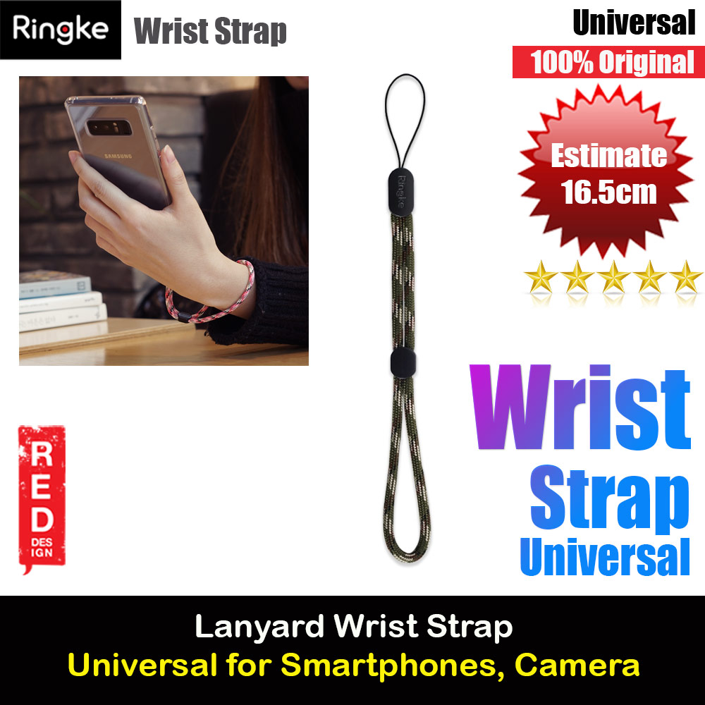 Picture of Ringke Paracord Lanyard Wrist Strap (Green Camouflage) Red Design- Red Design Cases, Red Design Covers, iPad Cases and a wide selection of Red Design Accessories in Malaysia, Sabah, Sarawak and Singapore 