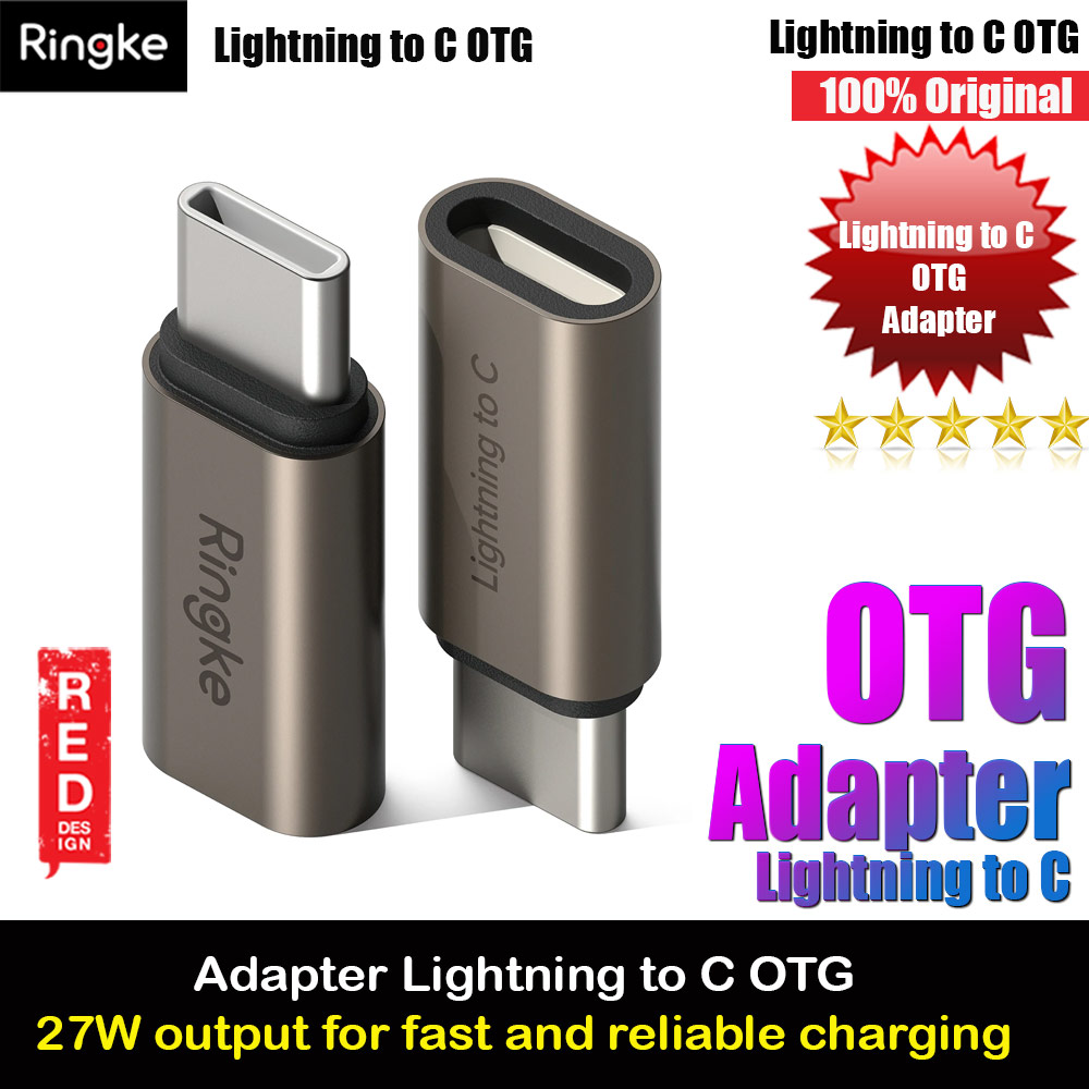 Picture of Ringke Adapter Lightning to C OTG (2pcs) Red Design- Red Design Cases, Red Design Covers, iPad Cases and a wide selection of Red Design Accessories in Malaysia, Sabah, Sarawak and Singapore 