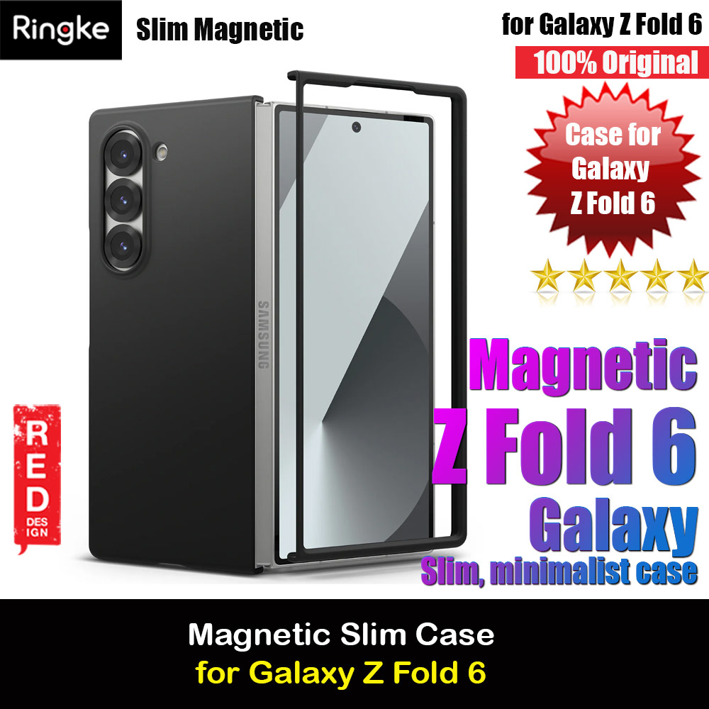 Picture of Ringke Magnetic Charging Compatible Slim Protection Case for Samsung Galaxy Z Fold 6 (Black) Samsung Galaxy Z Fold 6- Samsung Galaxy Z Fold 6 Cases, Samsung Galaxy Z Fold 6 Covers, iPad Cases and a wide selection of Samsung Galaxy Z Fold 6 Accessories in Malaysia, Sabah, Sarawak and Singapore 