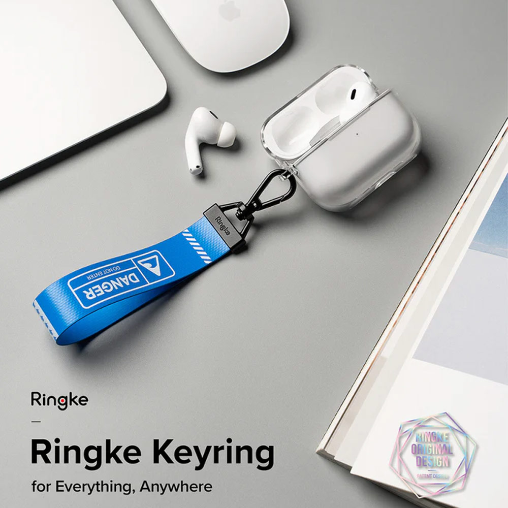 Picture of Ringke Key Ring Strap | Danger for keychain camera game console USB flash drives (Yellow)