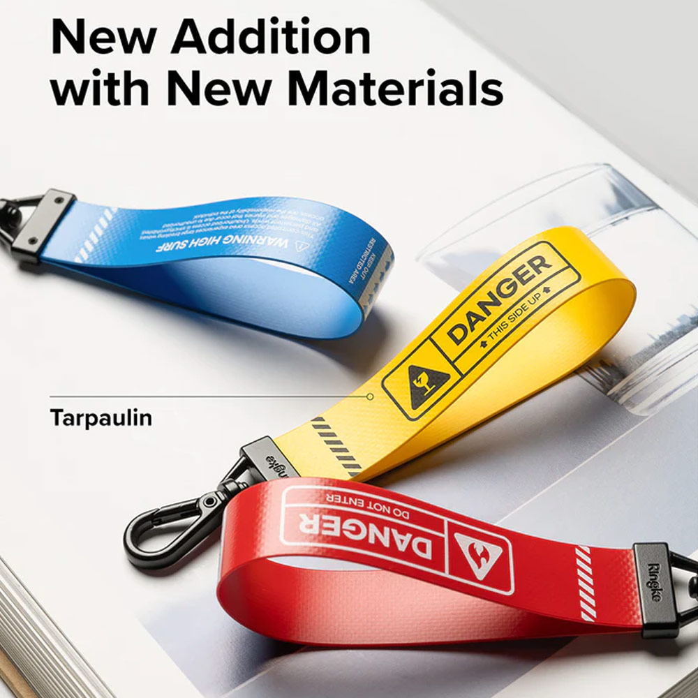 Picture of Ringke Key Ring Strap | Danger for keychain camera game console USB flash drives (Yellow)